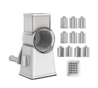 Qfdiwr Rotary Cheese Crater, Cheese Shredder,Rotary Kitchen Grater Machine with Handle - Manual Garlic Grinder, Multifunctional Shredder Nut Chopper for Home Use