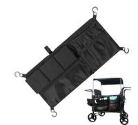 Qfdiwr Stroller Storage Fet, Stroller Net with Sorting Pockets,Cargo Storage Organizer Adjustable - 600D Oxford Double Layer Double Design Multipurpose Bag for Camping
