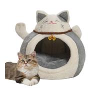 Qfdiwr Winter Cat Cave Bed | Semi-Closed Den | Puppy Dome Heated Bed | for Pet Masters in Cold Weather in Winter Indoor Home Living Room Bedroom Office