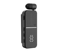 Qfdiwr Wireless Earbuds | Noise Reduction Earbuds With Lapel Clip - Business Earbuds with Digital Display - for Travel Sport Work Running Training Business