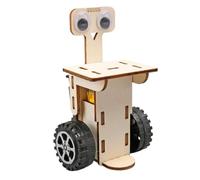 Qfdiwr Wooden Robot Building Kit, Wooden Robot Puzzle, Wooden Puzzle Robotics Models, Robotic Assembly Kit with Bite Pieces for Boys and Girls