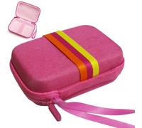 QFDSHOPCO GPS Case Hard Carrying Case Protective Case Zipper Bag Compatible with Garmin Edge Explore 2 Garmin Edge 1050 1040 1030 Plus 840 830 820 540 530 Cables and Varia RTL515 Radar (Pink)