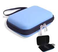 QFDSHOPCO GPS Case Hard Carrying Case Protective Case Zipper Bag Compatible with Garmin Edge Explore 2 Garmin Edge 1050 1040 1030 Plus 840 830 820 540 530 Cables and Varia RTL515 Radar (Blue)