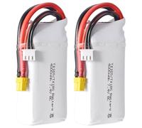 QFFOZSW For R-adioMaster TX16S TX18S Battery, 4000mah 7.4V 2S Lipo 8C JST-XH and T Deans Plug for OPENTX(2pcs 4000mah)