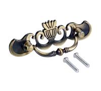 QFFOZSW Home Furnishings 1Pc 96 * 38mm for Antique Bronze Pulls Handle for Kitchen Cupboard Drawer Cabinet Door Retro Jewelry Chest Metal Furniture Knob