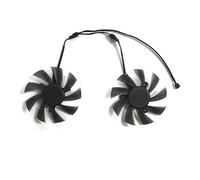 QFFOZSW PLD09210S12HH 88Mm DC 12V 4PIN 0.5A for Gigabyte for Geforce Gtx 1050 G1 1060 for Aorus for Radeon Rx 580 570 470 480 GTX960 Laptop parts(Silver)