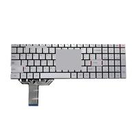 QFFOZSW RU US Laptop Backlit Keyboard For FEEDME F9 PRO MB3501005 XK-HS109 Russian English Backlight Keyboards Silver Keycaps Easy to replace(US silver backlit)