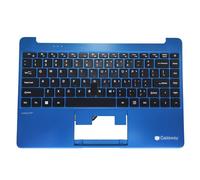 QFFOZSW US English Keyboard Topcase Palmrest For Gateway GWTN141-2 2BK 2BL 3 4 4GR Notebook XK+HS305 MB3181017 Easy to replace(Blue palmrest)