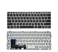 QFFOZSW US Russian Laptop Keyboard For HP for EliteBook 820 G1/820 G2/720 G1/720 G2/725 G1/725 G2/825 G1/825 G2/828 G1/828 G2/776451-091 Easy to replace(US Silver)