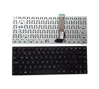 QFFOZSW US Russian Spanish Latin Brazil Portuguese Laptop Keyboard For E402 E402M E402MA E402S E402SA Notebook PC Easy to replace(SP Black)