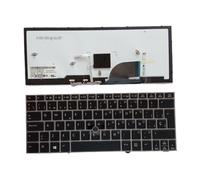 QFFOZSW US UI Russian Spanish Latin Brazil Portuguese Laptop Backlit Keyboard For HP for EliteBook 2170p 2170 Notebook PC Easy to replace(SP Backlit Silver)
