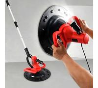 QFGain 5.1FT Extension Pole Concrete Trowel, LED Light for Ceiling Overhead & Dark Corners, 1680W 4-Blade Dry/Wet Cement Finisher, 90° Swivel Head for Floor Wall Column Telescopic-rod