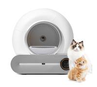 QFGain Automatic Cat Litter Box Self Cleaning, 65+15L Extra Large No Scooping Self-Clean Cat Litter Box Robot,with Sensors Protection/APP Control