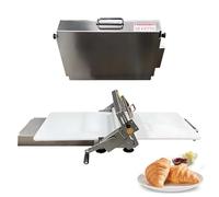 QFGain Commercial Dough Sheeter, Stainless Steel Manual Dough Rolling Machine, Folding & Space-Saving Design, for Bakery, Restaurant, and Professional Kitchen Use Foldable
