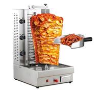 QFGain Commercial Shawarma Machine, Professional Electric Doner Kebab Grill, Vertical Rotisserie Oven with Adjustable Thermostat, Stainless Steel for Meat, Turkey Cooker 8100KW