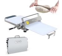 QFGain Dough Sheeter for Bakery, Commercial Manual Dough Roller Machine, Foldable & Portable, PE Board 23.6×11.8″/35.4×15.7″, for Restaurants, Cafes, and Homemade Pasta, Pizza & Pastry Foldable