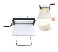 QFGain Dough Sheeter Machine, 300g/600g Capacity Manual Dough Roller with Folding Design, Thickness Adjustment, Table Top Pastry Sheeter for Croissant, Fondant, Pizza Dough NotFoldable