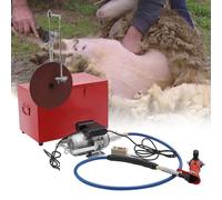 QFGain Electric Sheep Shear Clipper Sharpener, 1000W Goat Grinding Shearing Machine, Heavy Duty Shears Clipper Cutter, 360° Rotate, 3600RPM/Min, Professional Goats Shave Grooming Tool,220V
