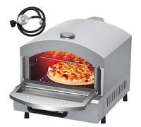 QFGain Gas Pizza Oven for Outdoor Use - Professional External Thermometer, Max up to 350°C, Stainless Steel Burner, 3x Faster Than Home Ovens, Portable for Backyard & Commercial