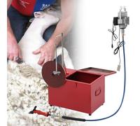 QFGain Heavy Duty Sheep Shear Clipper Sharpener, 360° Rotate Wool Shears Cutter, Electric Shearing Machine Farm Kits, Professional Grinding Machine, Goat Shave Grooming Tool, 1000W,220V