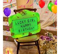 QFGain LED Bottle Service Sign, Handheld Birthday Club Light with 7 Colors, Upgraded Anti-Drop System Ensures Letter Cards During Movement, Hand Holding Luminous LED Presenter