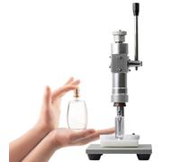 QFGain Manual Desktop Perfume Crimper & Capping Machine, Aluminum Cap Bottle Capper Tool, Perfume Sprayer Sealer Crimping Plier, for Perfume Bottles, Essential Oil Bottles,15mm