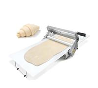 QFGain Manual Dough Sheeter, Countertop Pasta Press & Fondant Flattener, 300g/600g Capacity, Adjustable Thickness, Dough Roller for Home Kitchen, Cafe, and Bakery NotFoldable