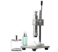 QFGain Manual Perfume Capping Machine, Handheld Bottle Capping Pump Capping Tool, 16 CM Height Adjustable Manual Vacuum Sealer, 2-in-1 Spray Crimper, with Mid-Band,15mm