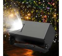 QFGain Outdoor Lights Projector, Motion Star Lamp Show, Landscape Spotlight with Remote, Decorations Stage Lights, Adjustable 300° Angle, 3 Lighting Modes, Covers up to 50-300㎡ White