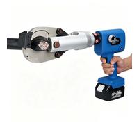 QFGain Portable Rechargeable Hydraulic Cable Cutter & Crimper, Cuts 30-65mm Cable, Auto Reset Piston, Professional Carrying Case for Lineman Ф65mm