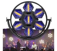QFGain Professional Retro Stage Lights, 63*RGBW + 7*COB Matrix Effect Light with 32-bit Dimming & Strobe, LED Digital Display, Concert Music Performance Theater Wash Lights