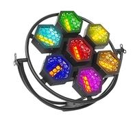 QFGain Retro Stage Lights, RGBW COB LED Par Can Light, DM×512/Sound Active/Auto/Master-Slave/RDM, for DJ Club Concert Party Wedding Stage Lighting Effect Wash Light