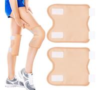 QFGasre 2 Pcs Castor Oil Pack Reusable Organic Castor Oil Pack Wrap Kit for Knees Legs Arms Adjustable Castors Oils Compress Pad for Knee Pain Relief, Sleep Aid, Anti-Oils Leak Design