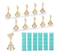 QFGasre 2 Set Nail Holder for Painting Nails, Solid Acrylic Nail Stands for Press on Nails Display Nails Practice Acrylic Nails Tools Home Beginner Supplies