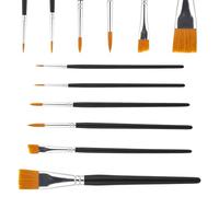 QFGasre 6 Pcs Face Paint Brush Set, Artist Brushes for Body Face Rock Canvas Painting Oil Watercolor Gouache Acrylic Paint Brush Adult Drawing Arts Crafts Supplies