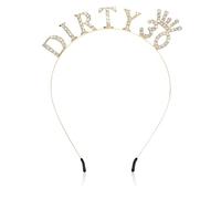 QFGasre Happy Birthday Headband, 1Pcs Birthday Crown 30th BirthdayDecorations Rose-Gold Tiara Queen Crown 30thBirthday Gifts for Women Sweet Happy BirthdayAccessories