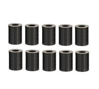 qfix Spacer Sleeves for M4 Screws, Length 25 mm, Plastic, Black, Set of 10