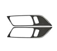 QFJFBGGH Decoration Strips Interior 2/4PCS For Mustang 2015-2022 Interior Trim Carbon Fiber Car Door Inner Handle Door Bowl Cover Frame Sticker Frame Cover Trim(2Pcs Handles)