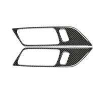 QFJFBGGH Decoration Strips Interior 2Pcs/4Pcs For Mustang 2015-2022 Car Interior Door Inner Handle Door Bowl Trim Cover Frame Carbon Fiber Sticker Frame Cover Trim(2Pcs Handles)