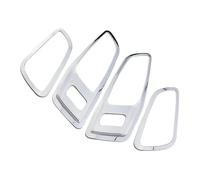 QFJFBGGH Decoration Strips Interior ABS Chrome Inner Door Handle Decorative Sequins Armrest Decoration Stickers Trim For Kuga For Escape 2014-2017 Frame Cover Trim(Upgrade)