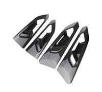 QFJFBGGH Decoration Strips Interior Car Inner Door Handle Frame Decoration Cover Sticker For VW For T-cross For Tcross 2018-2023 LHD 4Pcs/set Carbon Fiber Frame Cover Trim