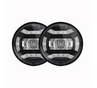 QFJFBGGH Motorcycle Headlights 2PCS 4 1/2 Inch 4.5" Motorcycle LED Fog Passing 4 1/2 Inch Auxiliary Light For Classic FLHR For Road King LED Headlamp(Black)
