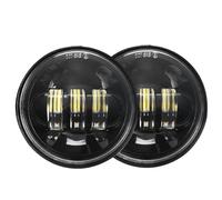 QFJFBGGH Motorcycle Headlights 2PCS 4.5" LED Fog Auxiliary Spot Lamps Black Chrome 4 1/2" Inch Motorcycle Fog Lights For 30W Waterproof 4.5" Fog Lamps LED Headlamp(002 black)
