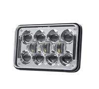 QFJFBGGH Motorcycle Headlights 4X6Inch Motorcycle LED Headlight With Drl High Low Beam For XR250 For XR400 For XR650 Sealed Beam DRL Front Lamp LED Headlamp(Beige)