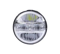 QFJFBGGH Motorcycle Headlights 5.75Inch LED Headlights Motorcycle 5.75 Inch Headlight Projector For Sportster For Dyna XL883C 1200C FXD FX Headlamp LED Headlamp(Chrome)