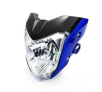 QFJFBGGH Motorcycle Headlights Head Lamp Light Motorcycle Front Headlight Head Light With Bulb Bracket Assembly For FZ16 For FZ-16 For YS150 For FZER150 LED Headlamp(Blue)