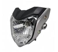 QFJFBGGH Motorcycle Headlights Head Lamp Light Motorcycle Front Headlight Head Light With Bulb Bracket Assembly For FZ16 For FZ-16 For YS150 For FZER150 LED Headlamp(Silver Gray)