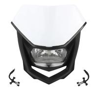 QFJFBGGH Motorcycle Headlights Motocross Halogen Headlight Fairing Universal Motorcycle Dual Sport Headlight Head Lamp Dirt Pit Bike For XR For CRF 150-230 LED Headlamp(HL337-6)