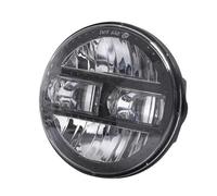 QFJFBGGH Motorcycle Headlights Motorcycle 5.75 Inch Led Headlight 12v For Speed Triple For Street Triple For Thunde 5 3/4" Headlight For Sportster 1200 LED Headlamp(1pcs Black)