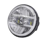 QFJFBGGH Motorcycle Headlights Motorcycle 5.75 Inch Led Headlight 12v For Speed Triple For Street Triple For Thunde 5 3/4" Headlight For Sportster 1200 LED Headlamp(1pcs Chrome)